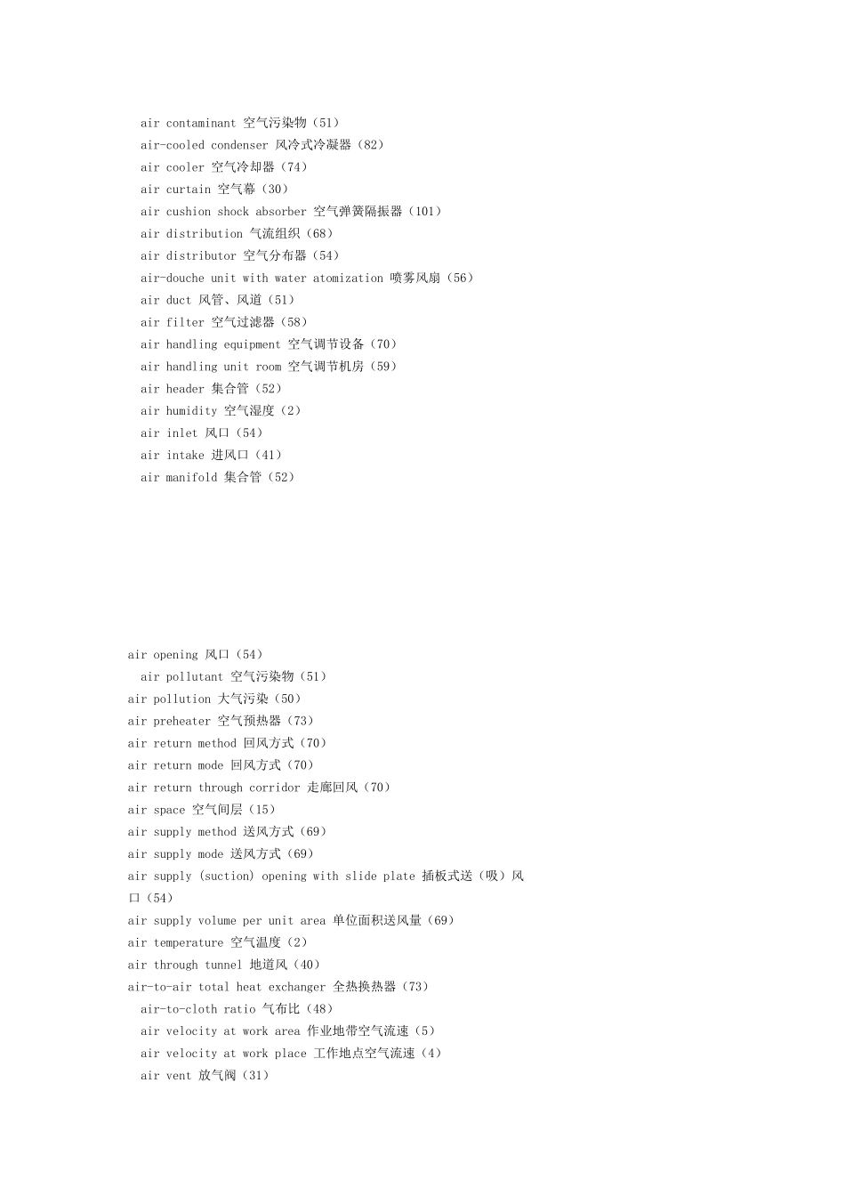 暖通专业英语词汇_第2页