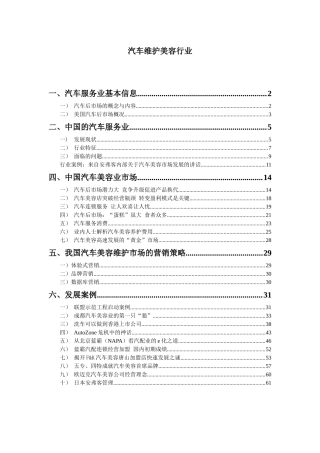 XXXX1128汽车美容业