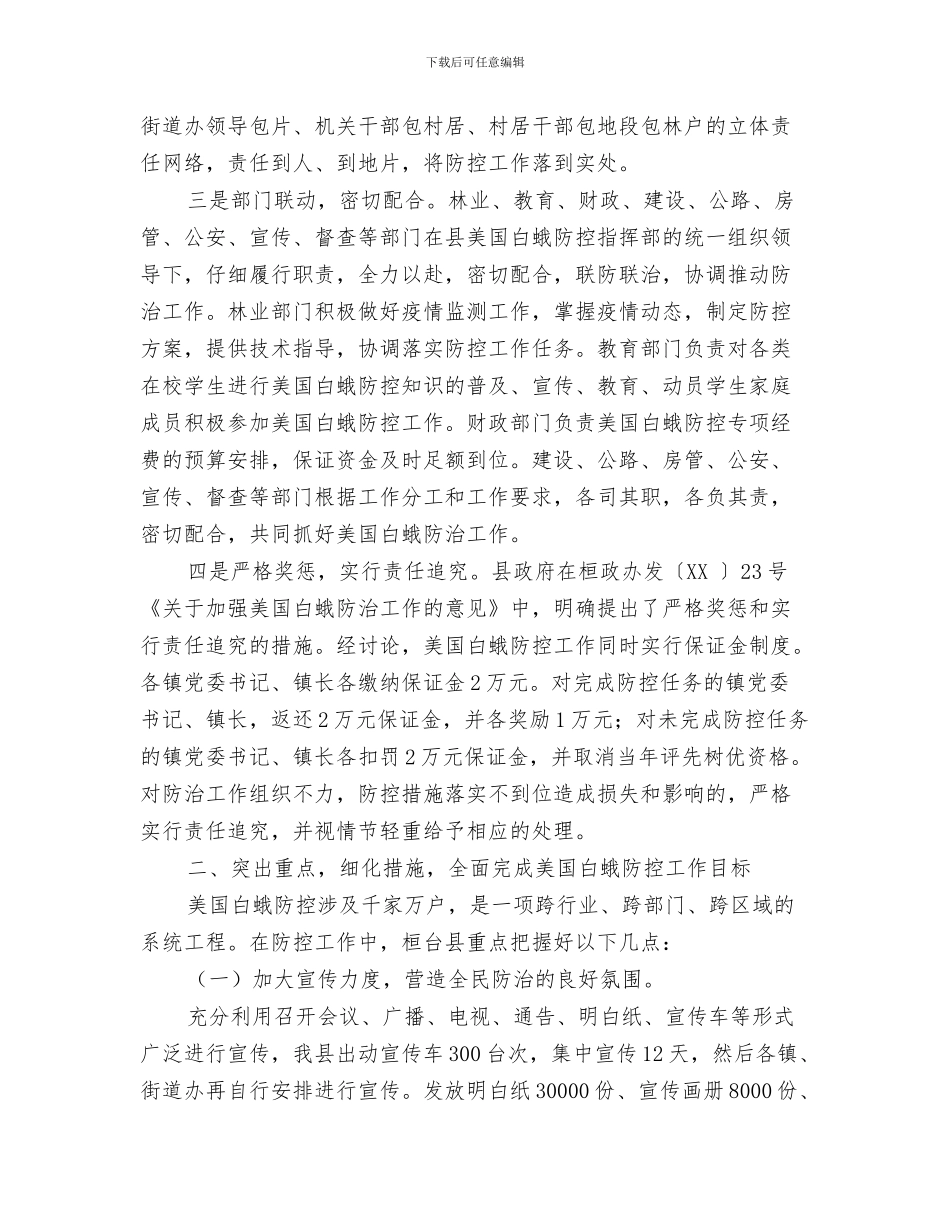 桑拿中心开业前规划与桓台县美国白蛾防控工作总结汇编_第3页
