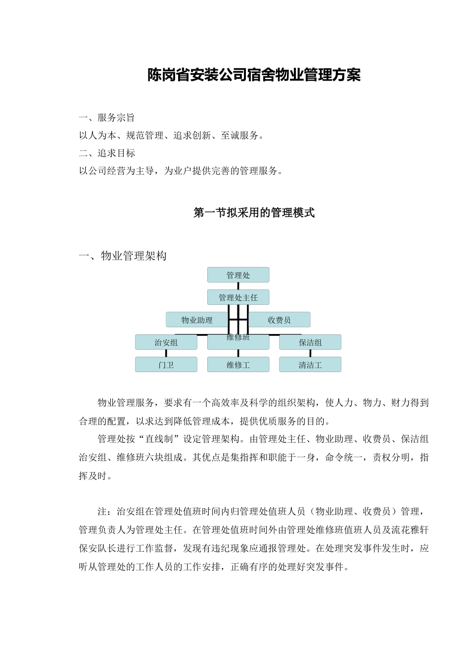 陈岗宿舍物业管理方案DOC22(1)_第2页