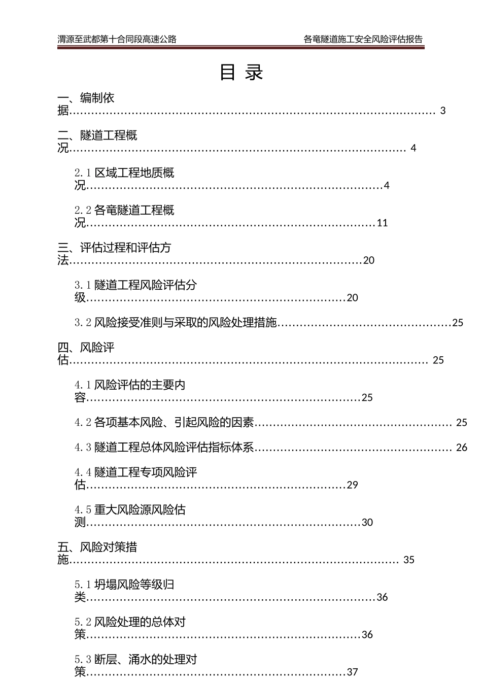 隧道施工安全风险评估报告(doc 45页)_第2页