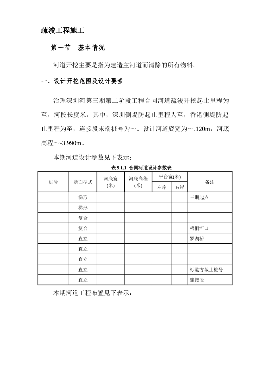 深圳河第三期疏浚工程施工组织设计方案_第1页