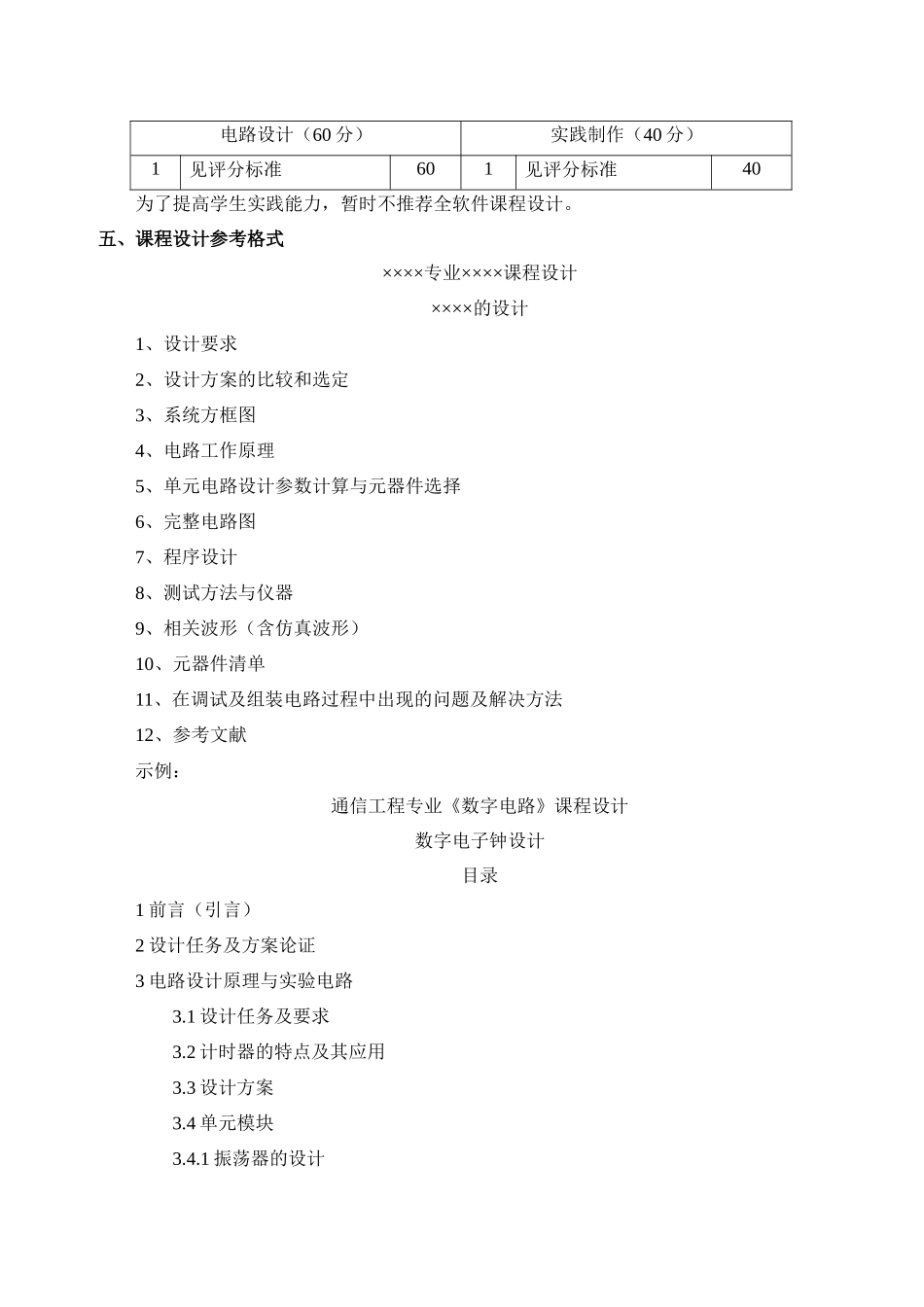 通信工程课程设计实施细则(XXXX年)_第3页