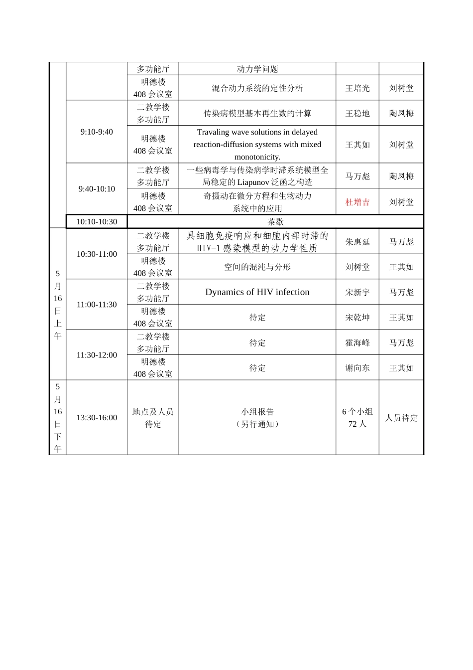 第七届全国非线性生物动力系统_第3页