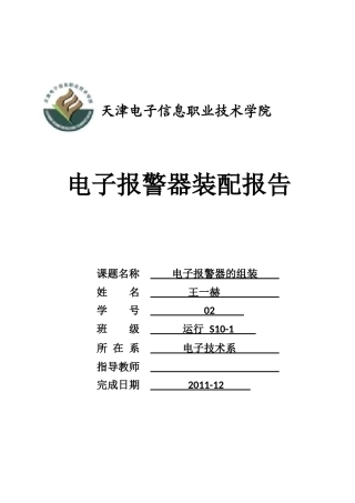 运行S10-1王一赫电子狗报告