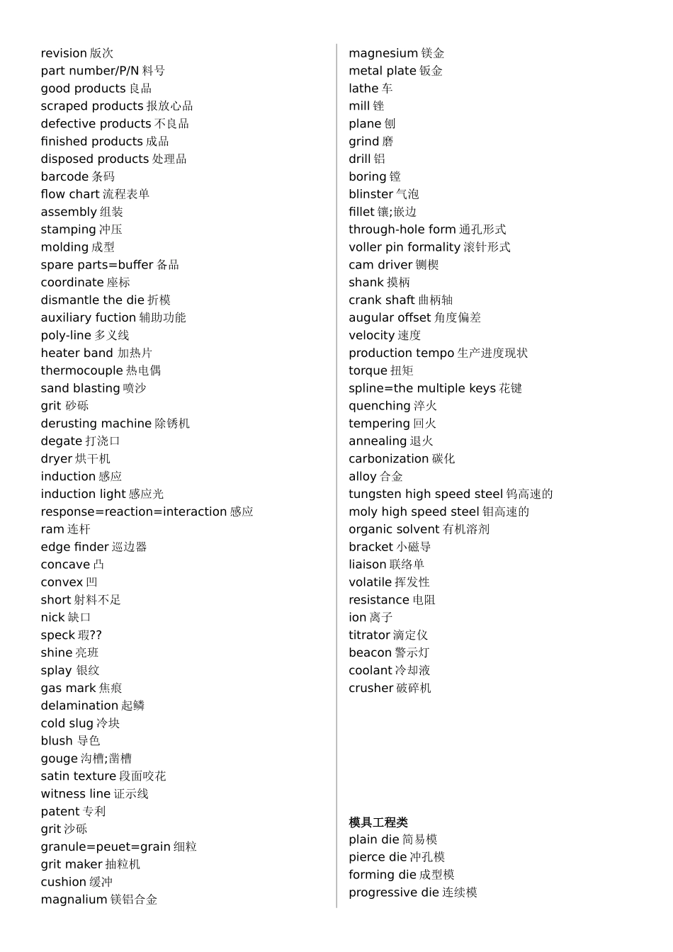 模具专业英语45315461_第3页