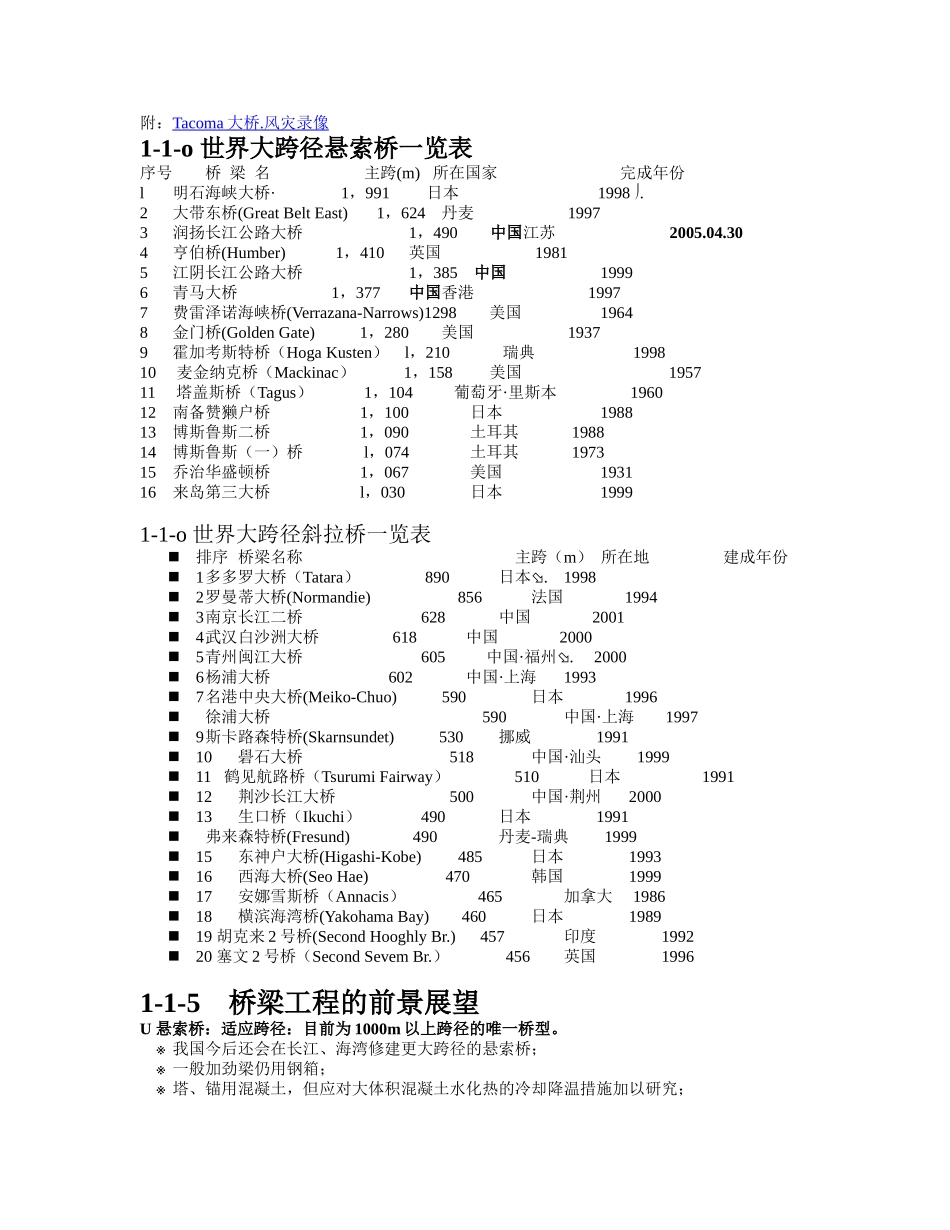 1-1桥梁在交通事业中的地位和发展概况_第2页