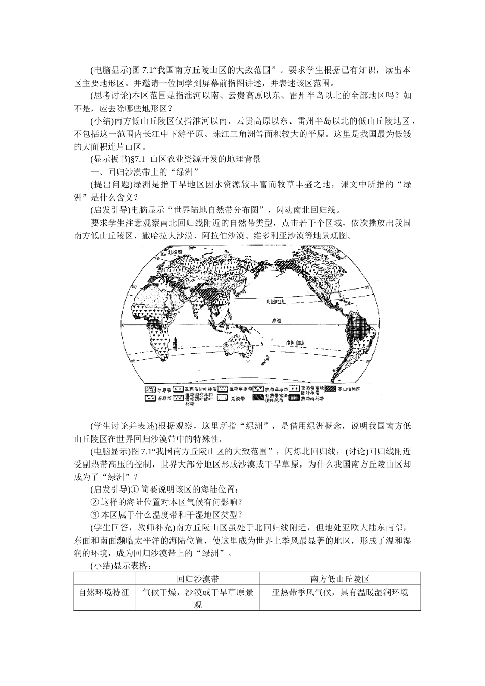 71 山区农业资源开发的地理背景(选修二)_第2页