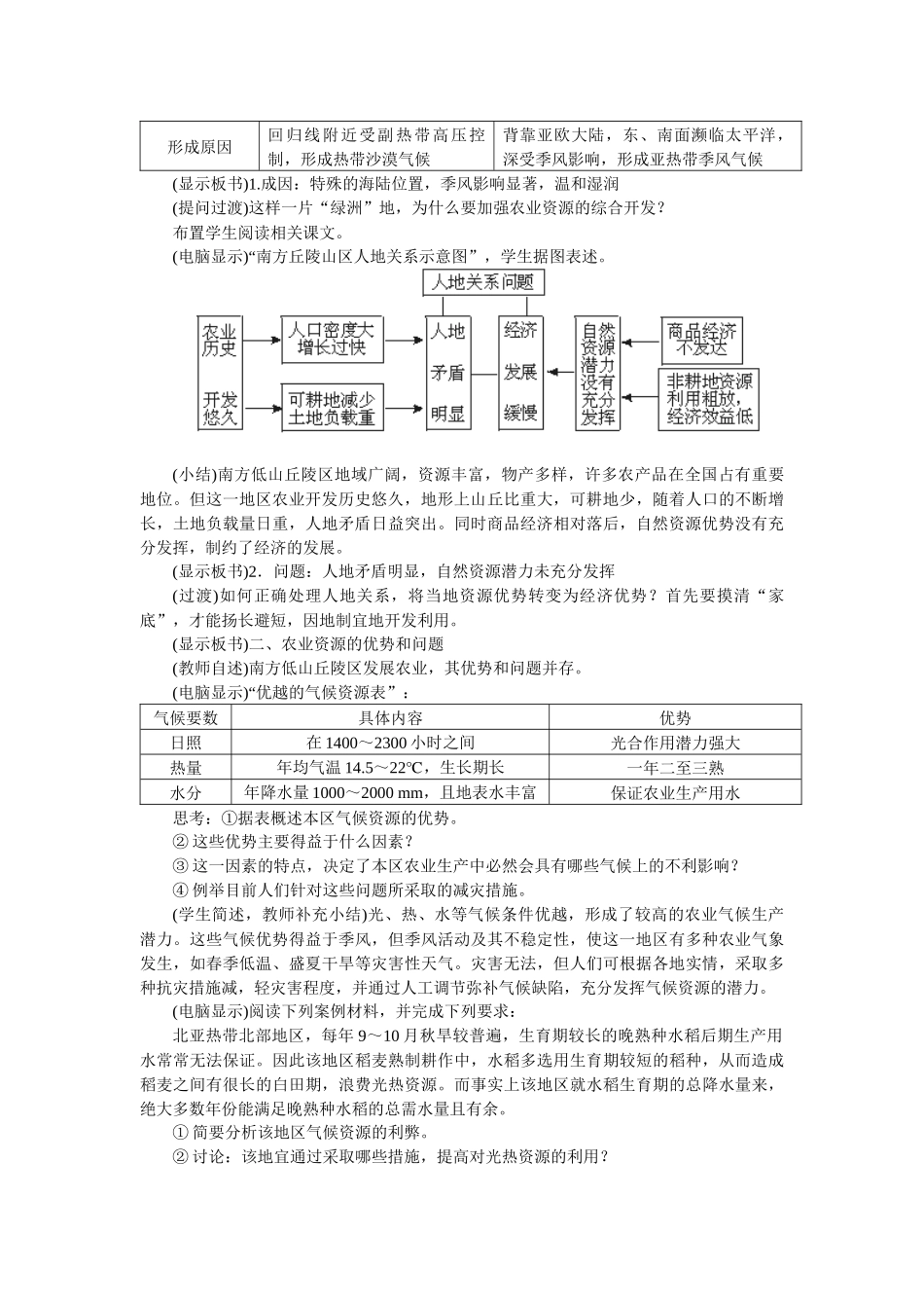 71 山区农业资源开发的地理背景(选修二)_第3页