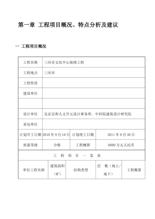 某装修工程监理大纲