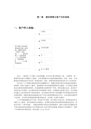 酒店营销与客户关怀系统