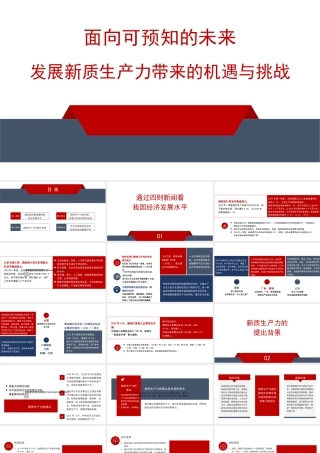 新质生产力主题模板