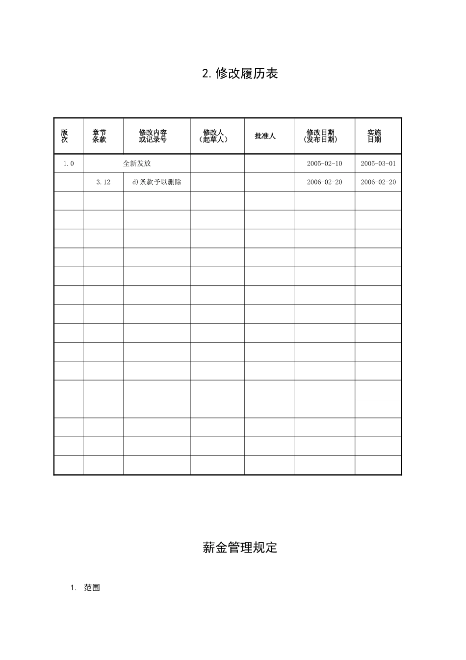 某某公司企业标准薪金管理规定_第3页