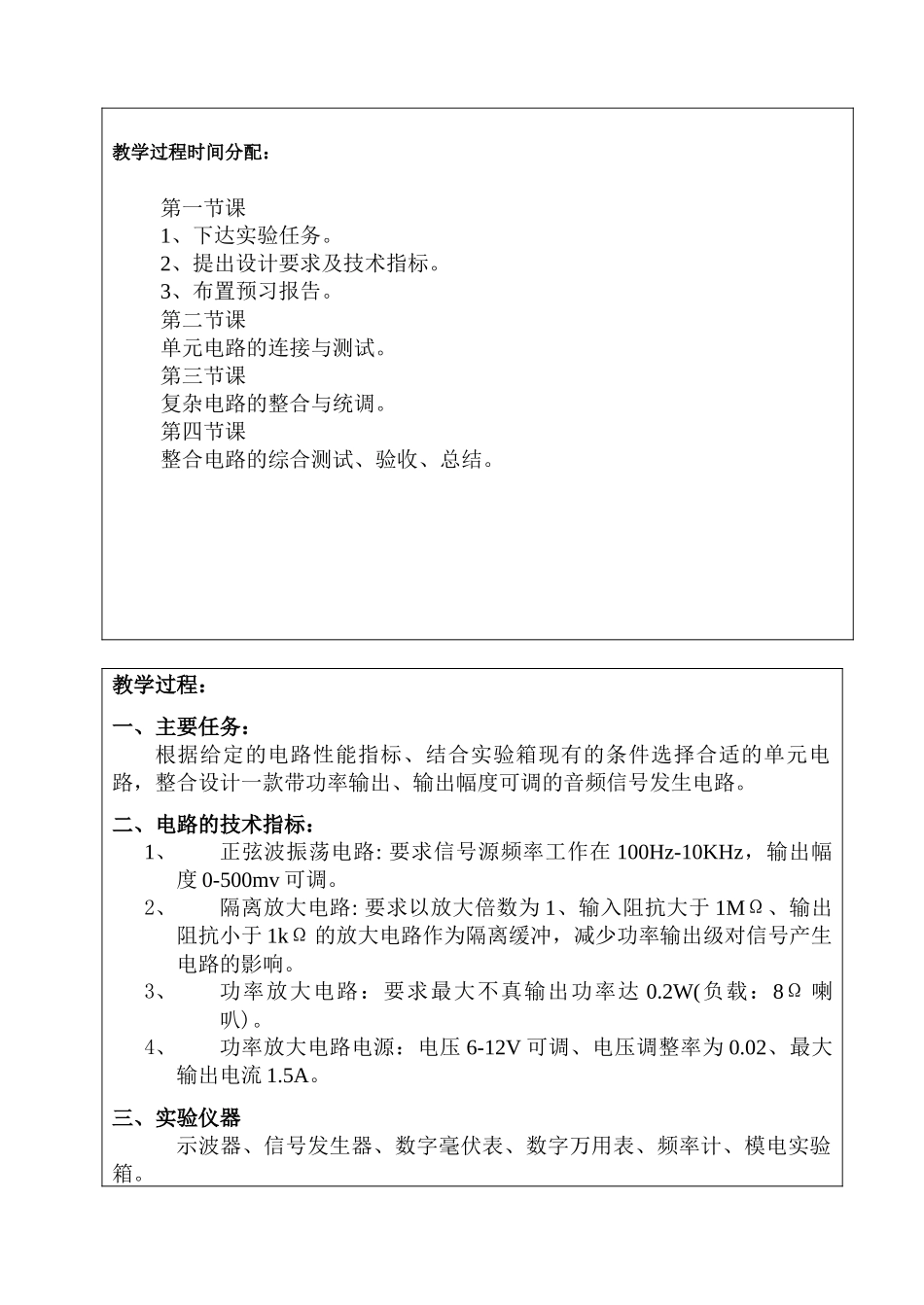 模拟电子综合实验教案_第2页