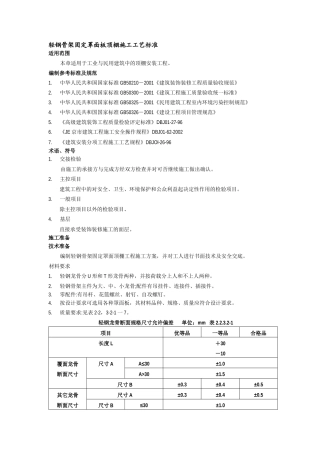 2吊顶工程(轻钢骨架固定罩面板顶棚施工工艺标准)