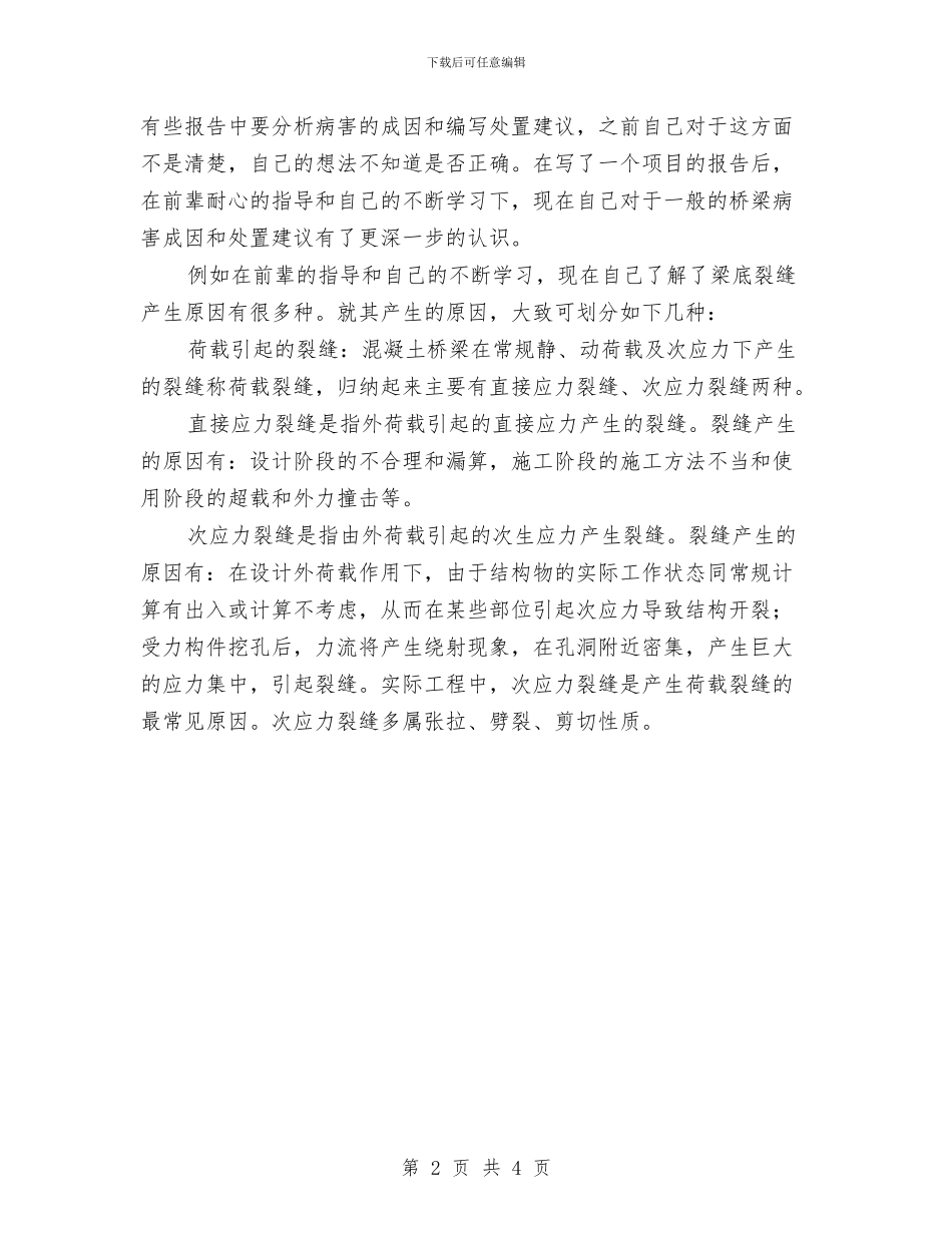 桥梁工程师2024年度工作总结与桥梁工程师个人工作总结汇编_第2页