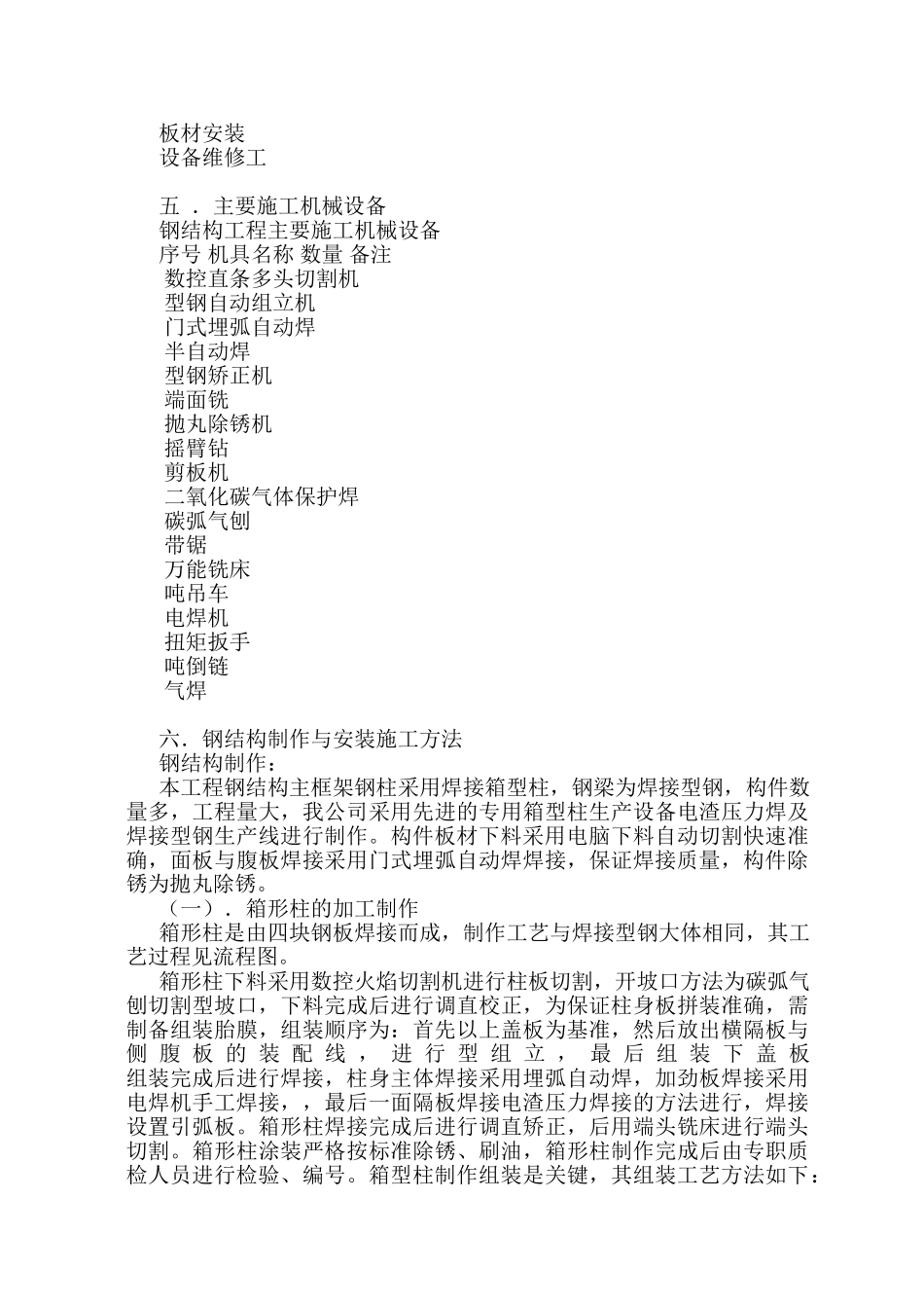 购物中心工程钢结构施工组织设计方案(DOC25页)_第2页