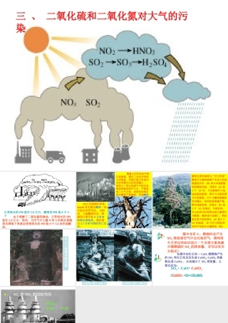 二氧化硫和二氧化氮对大气的污染