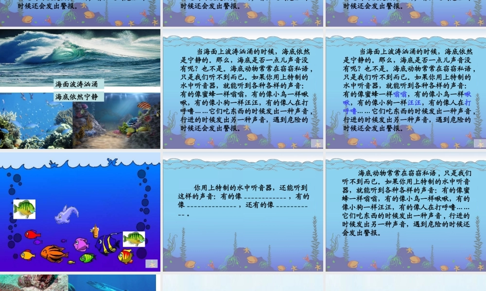 《海底世界》课件 (3)