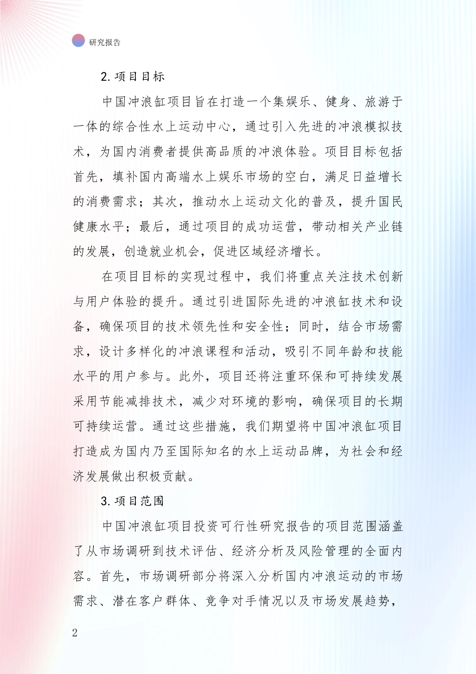 2024-2025年中国冲浪缸项目市场发展环境调研深度研究报告_第2页