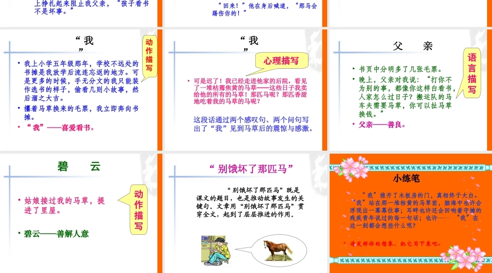 《别饿坏了那匹马》