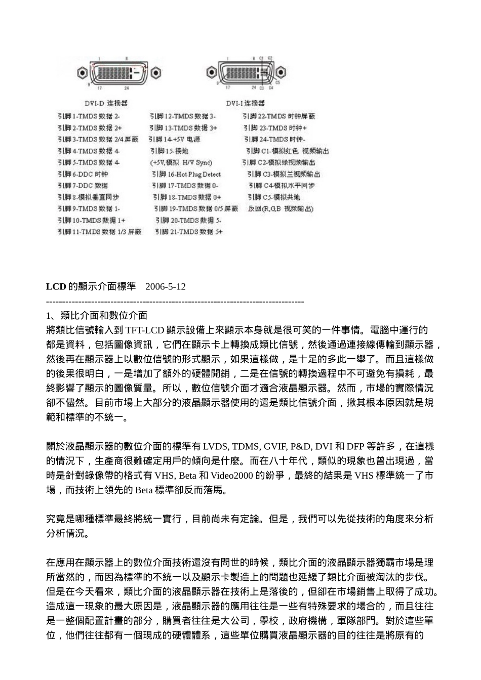 LCD显示器的介面分类标准简介_第3页