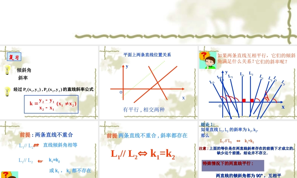 《两条直线平行与垂直的判定》课件2
