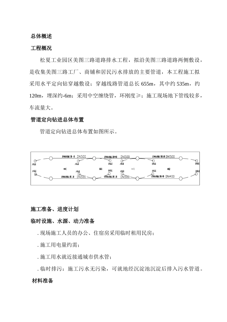 污水管工程拖管法施工组织设计方案_第1页