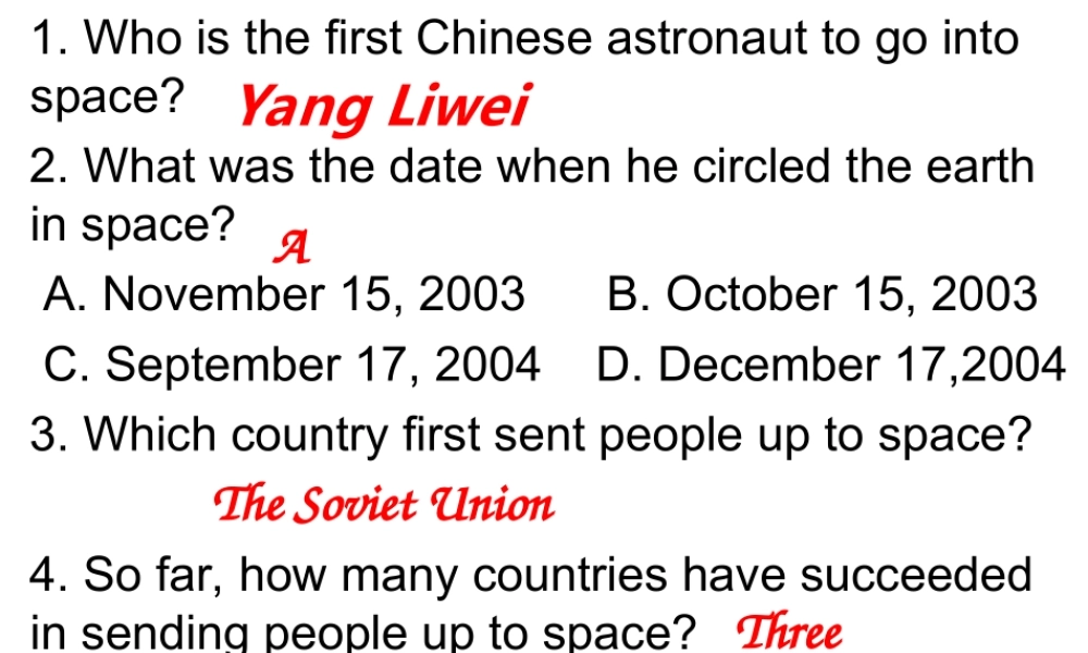 高一英语课件：Unit4_A_visit_to_the_moon