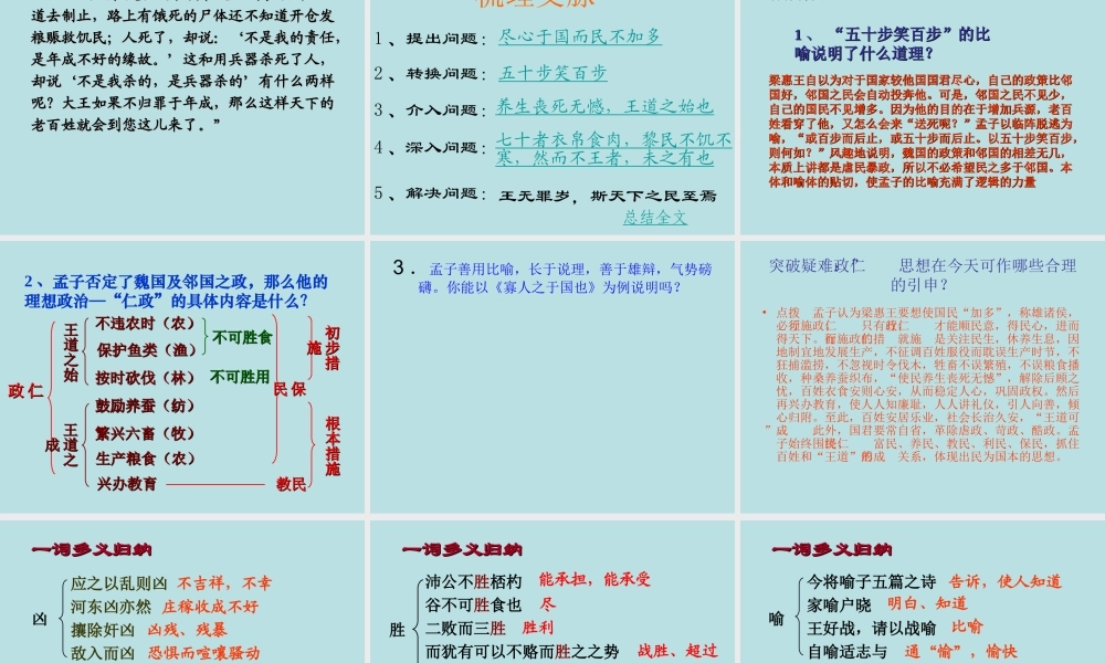 《寡人之于国也》课件