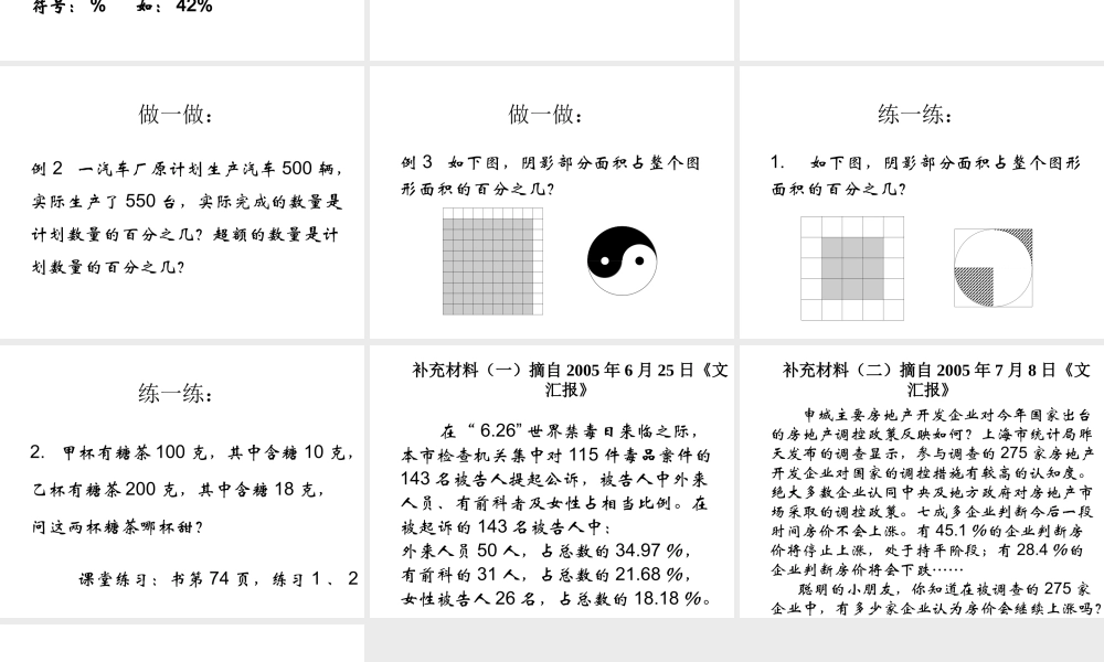 百分比的意义