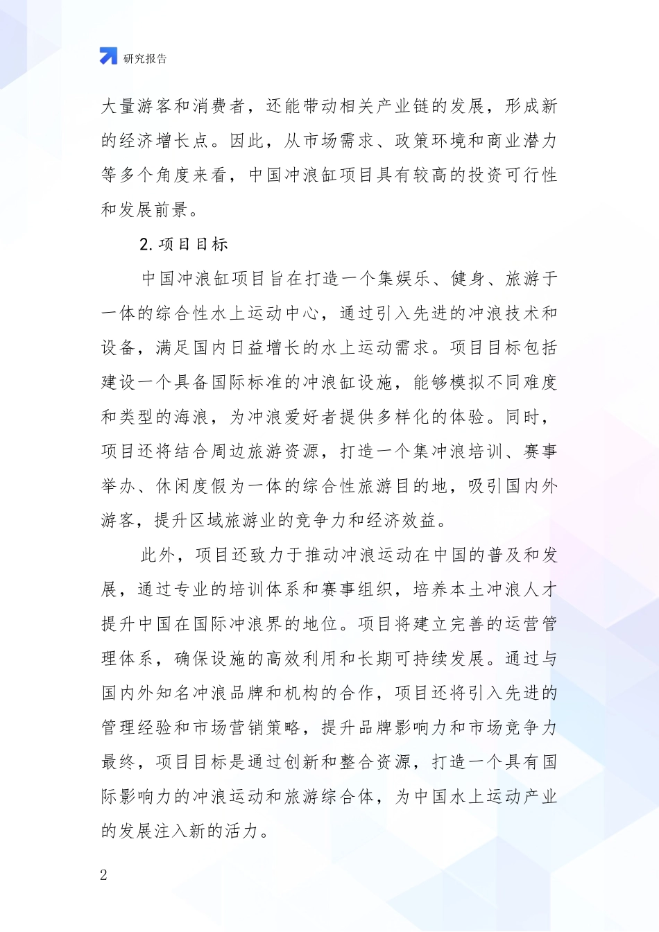 2024-2025年中国冲浪缸项目现状及未来发展趋势预测分析报告_第2页