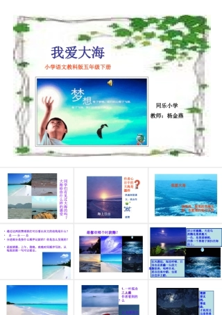 我爱大海课件