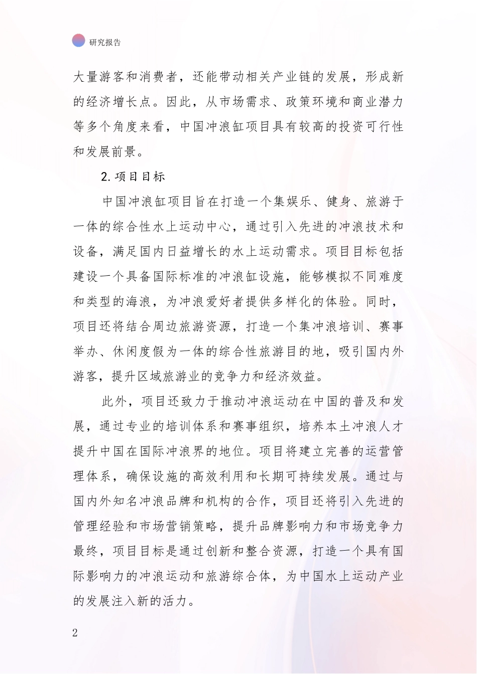 2024-2025年中国冲浪缸项目现状及未来发展总体趋势分析报告_第2页