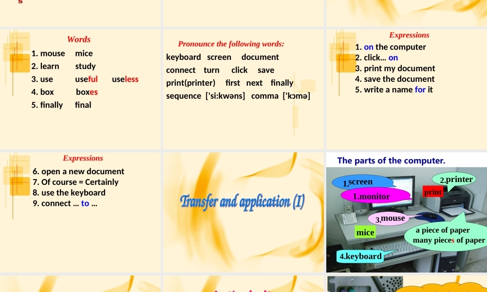 外研七上Module7Unit1(A)