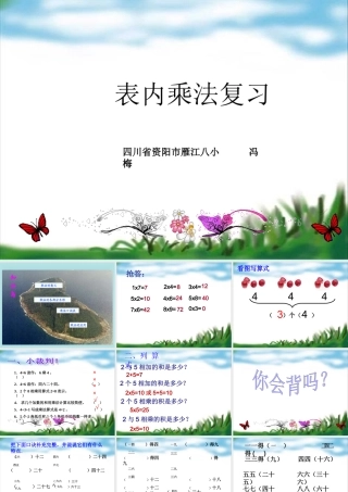表内乘法的复习V2