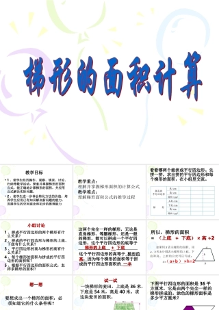 梯形面积的计算 (2)