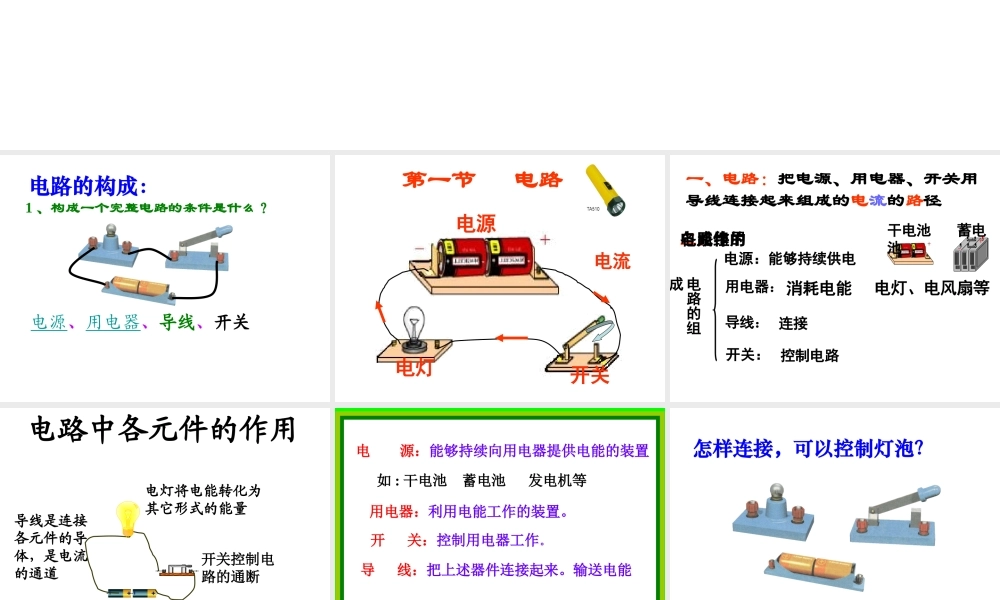 教科版九年级物理42电路课件