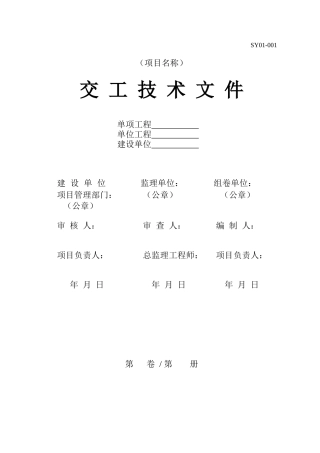 炼油化工建设项目竣工验收表格