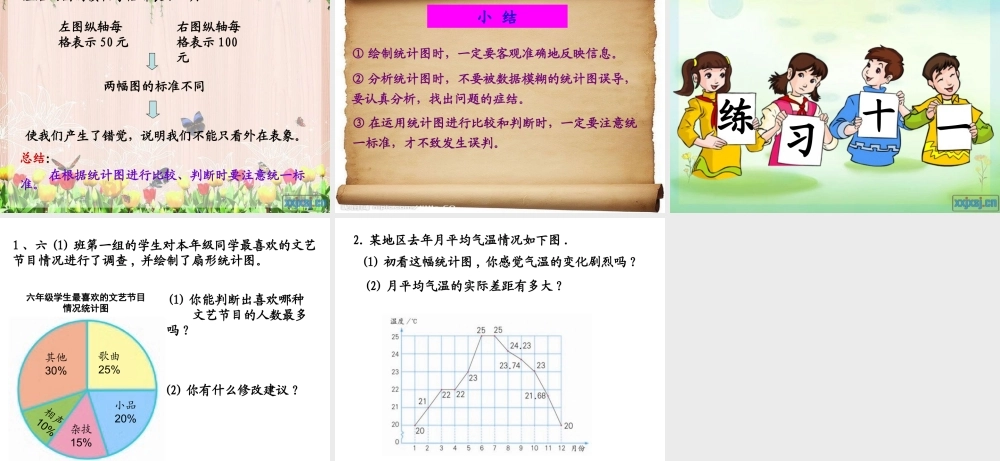 人教版六年级数学下册第四单元第一课时_统计