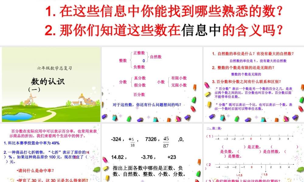 六年级数学总复习数的认识[1]