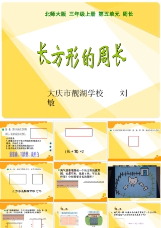 长方形、正方形的周长