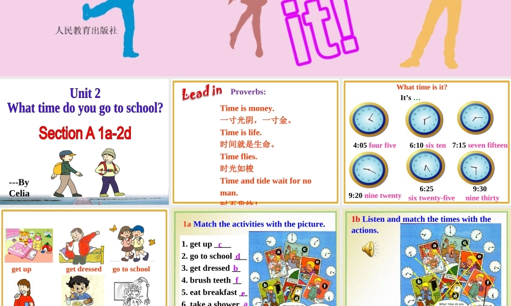 七下Unit2（一）SectionA1a-2d（共31张PPT）