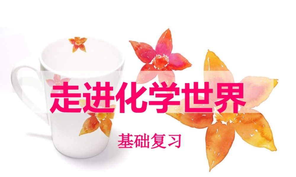 第一单元走进化学世界总结