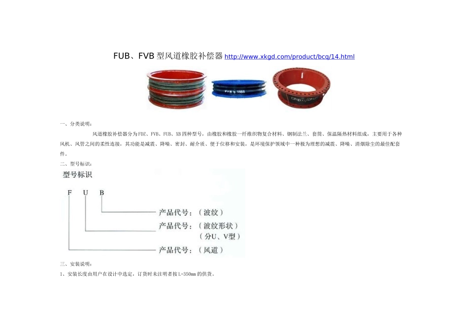 FUB、FVB型风道橡胶补偿器_第1页