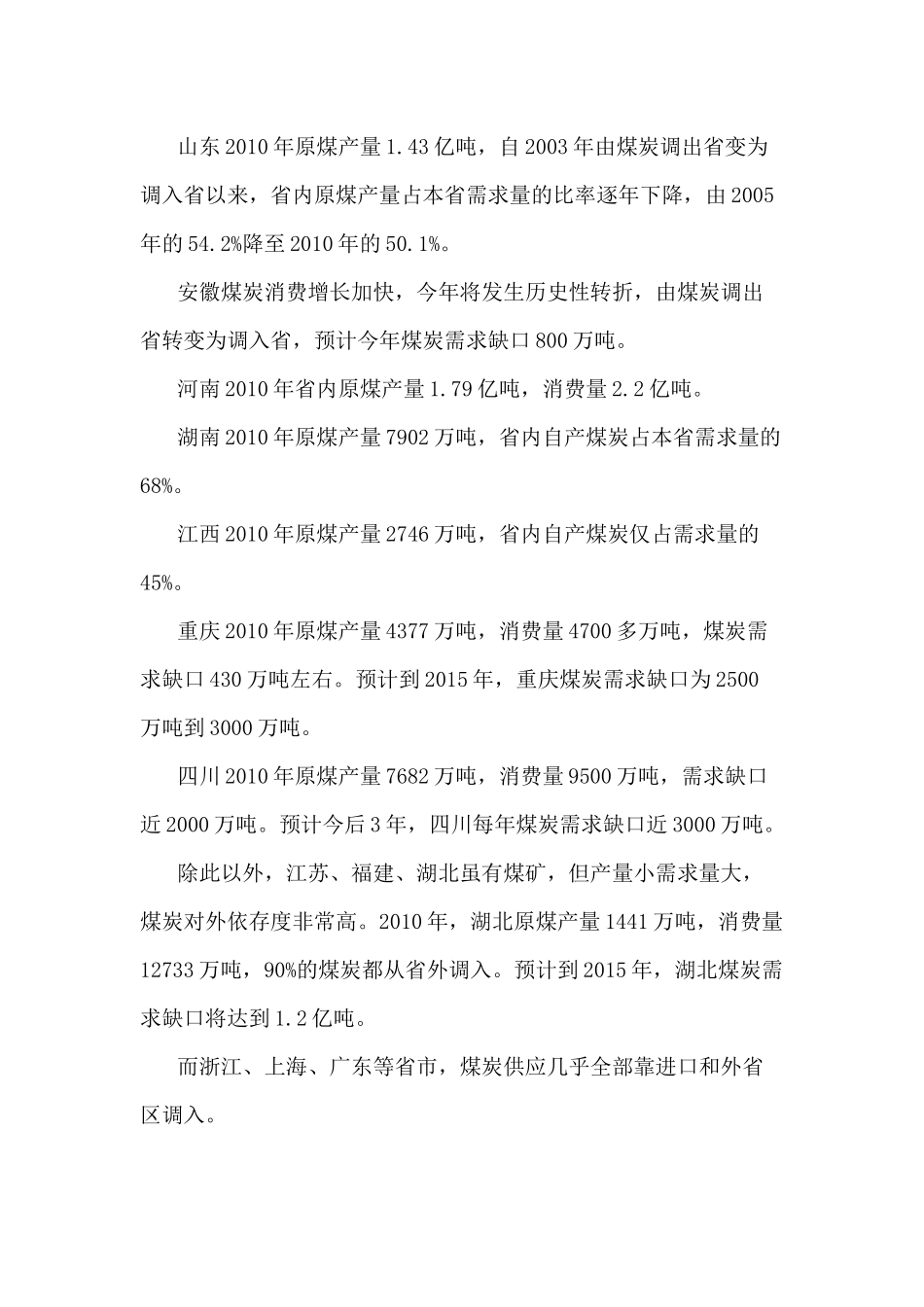 煤炭产需的区划困局_第3页