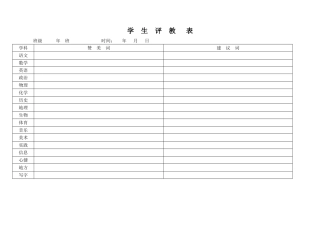 学生评教表readdata
