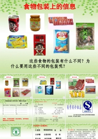 小学科学食物包装上的信息1