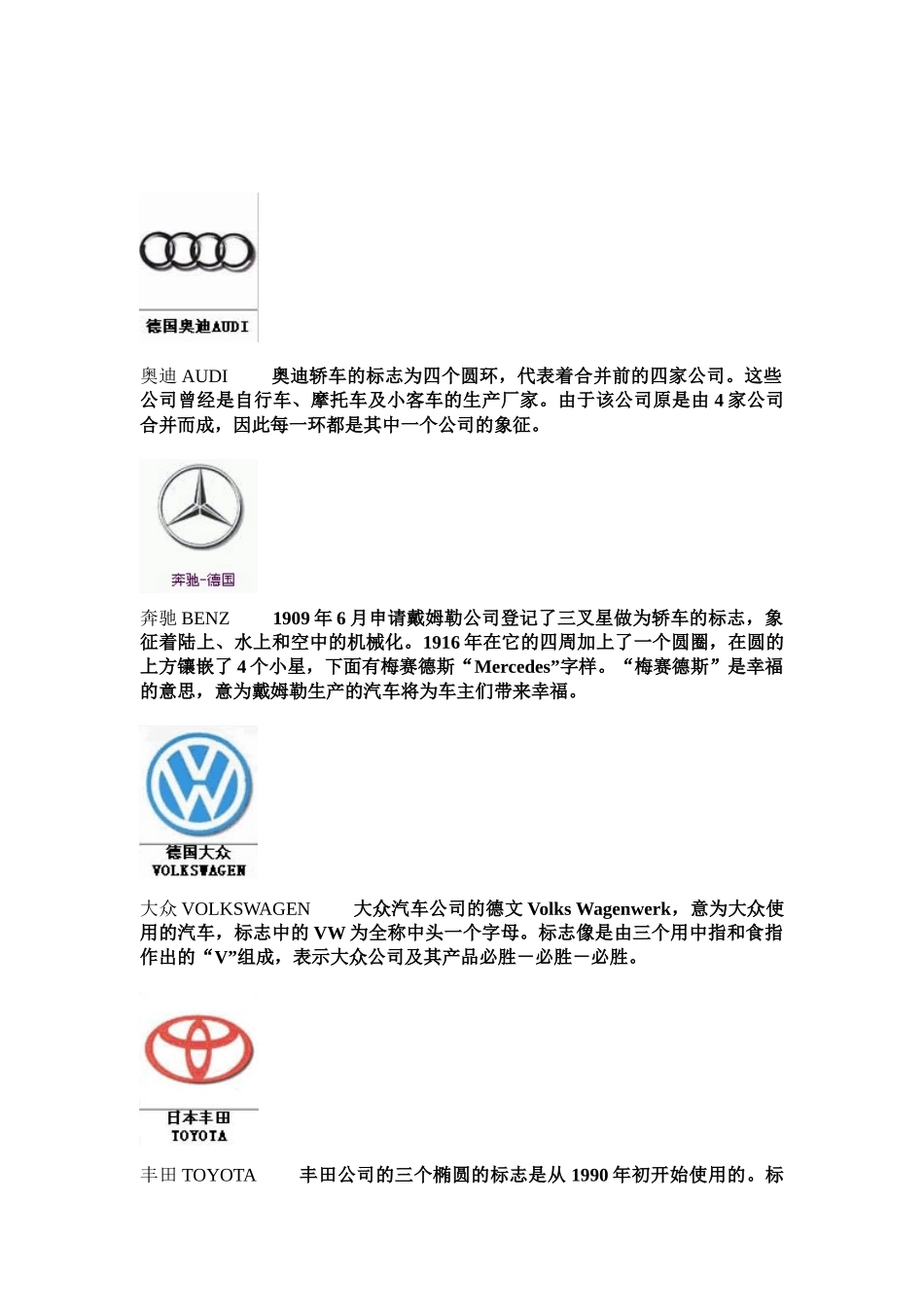 【汽车标志大全】_第1页