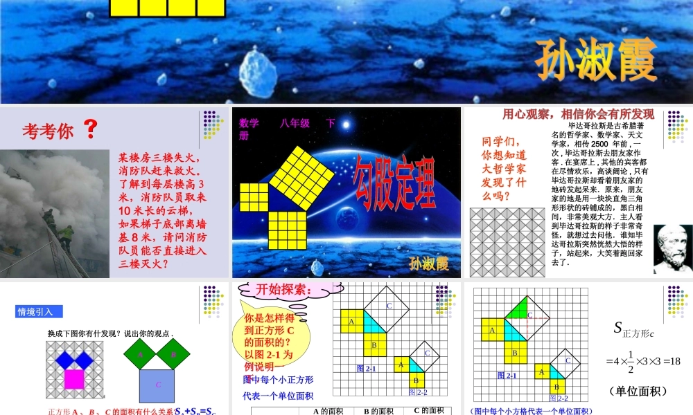 孙淑霞勾股定理讲课课件2
